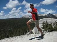 Jez strides out in Yosemite