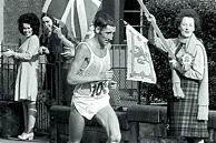 Ron Hill at the Commonwealth marathon, 1970