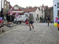 Matt arrives in Robin Hoods Bay