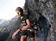 Angela Mudge at Trans Alp 2009