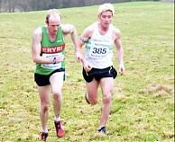 Afan Humphries (385), with sliver medalist Rob Samuel