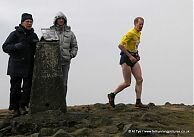 Andy Davies on the summit of Titterstone Clee