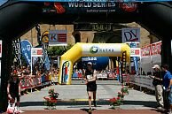 Owens crosses the line for a superb second place at Zegama