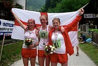 The victorious England women's team