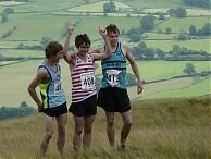 Max Wharton (centre) winner of the under 16's