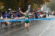 Samuel cross the line in Llanberis