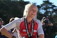 Frosty at the finish of the TNF50