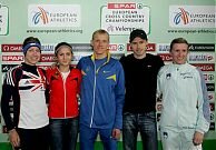 Twell (far left) at Euro Cross athletes conference