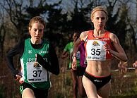 Steel (right) and Britton, locked in battle