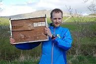 Joe Symonds with the 3 Peaks trophy