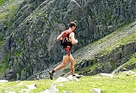 A runner on Scoat Fell, part of the Ennerdale Horseshoe