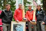 Davies and Mudge with Dafydd and Sian Roberts