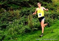 Andy Davies on the descent at Ras Glyndwr