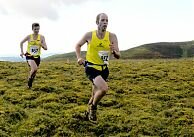 Steven Cale with Tim Davies at the fell relays