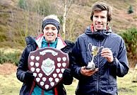 Emma Clayton and Tom Adams at the Ilkley Moor race