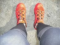 Those red slippers...